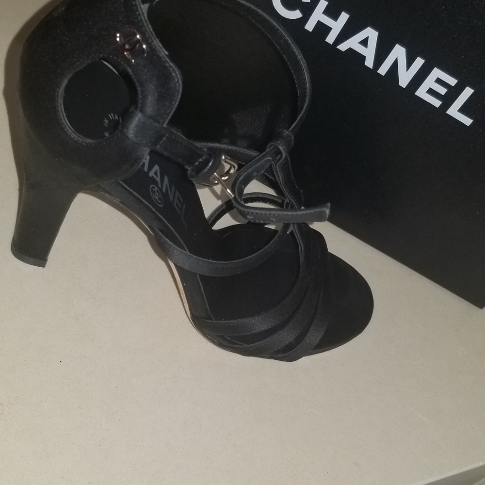 Black Chanel Heels